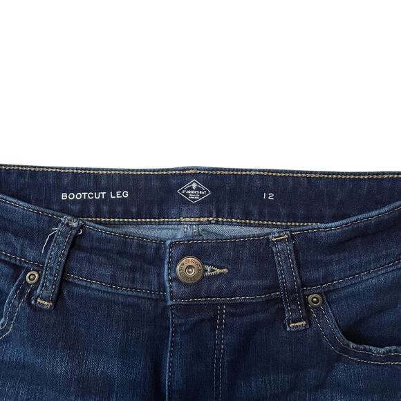 St. John’s Bay Women’s Bootcut Jeans Size 12 Dark Wash Stretch Denim - Picture 3 of 9